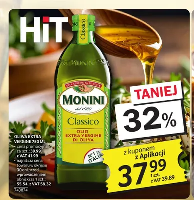 Oliwa extra vergine Monini Classico promocja w Selgros