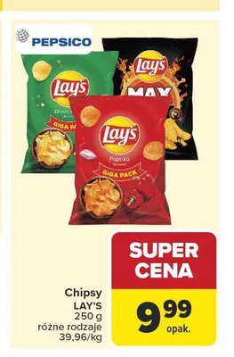 Chipsy Lay's Paprika promocja w Carrefour