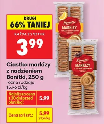 Markizy z nadzieniem kakaowym Bonitki promocja w Biedronka