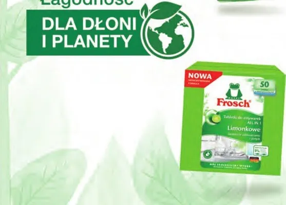 Tabletki do zmywarek limonkowe All in 1 Frosch promocja w Makro