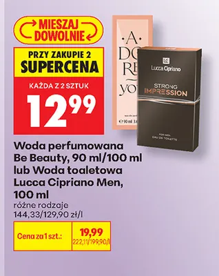 Woda perfumowana Be Beauty promocja w Biedronka