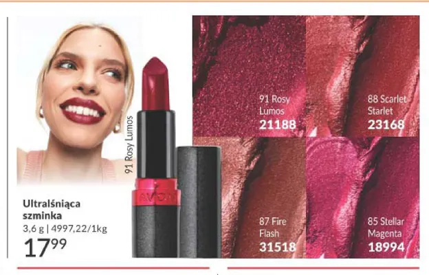 Ultralśniąca szminka Avon promocja w AVON