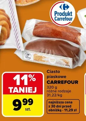 Ciasto drożdżowe Celiko promocja w Carrefour