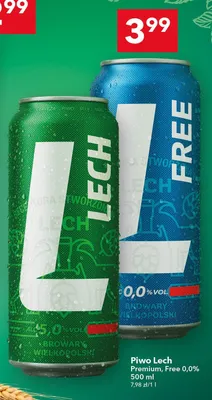 Piwo Lech Premium promocja w LEWIATAN