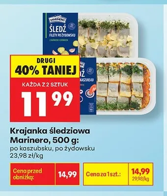 Krajanka śledziowa po żydowsku Marinero promocja w Biedronka
