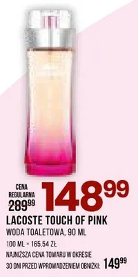 Woda toaletowa Touch of Pink promocja w Drogerie Natura