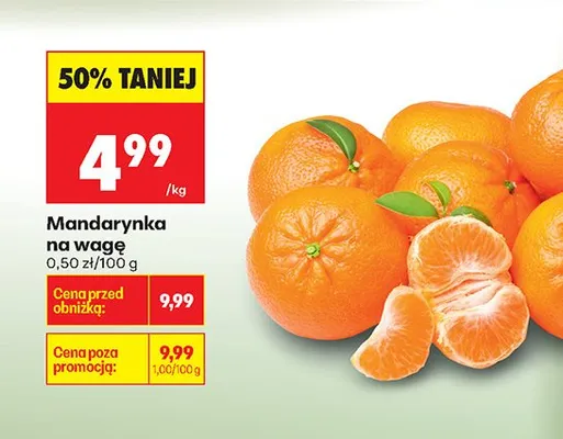 Mandarynka na wagę  promocja w Biedronka
