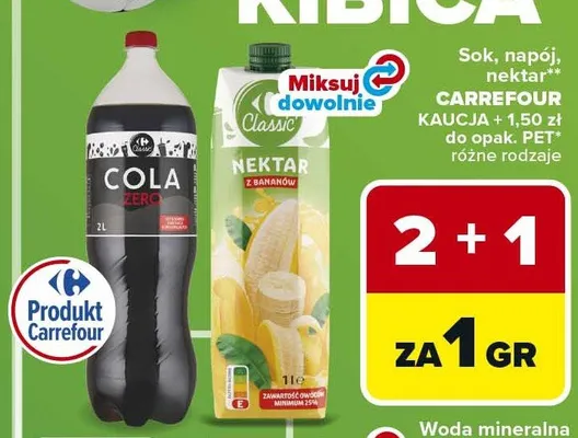 Sok, napój, nektar Carrefour promocja w Carrefour Market