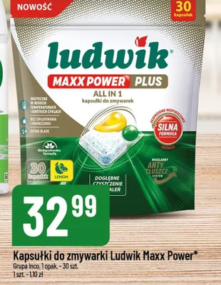Kapsułki do zmywarki Ludwik Maxx Power promocja w POLOmarket