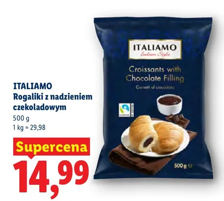 Rogaliki z nadzieniem czekoladowym Italiamo promocja w Lidl