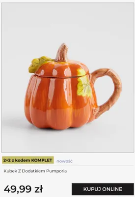 Kubek z dodatkiem Pumporia home & you promocja w home&you