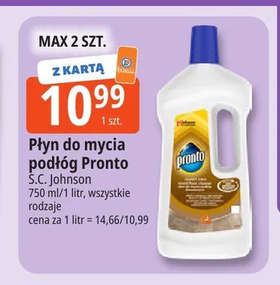 Płyn do mycia podłóg Pronto promocja w Leclerc