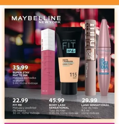 Tusz do rzęs Lash Sensational Maybelline promocja w Drogerie Laboo