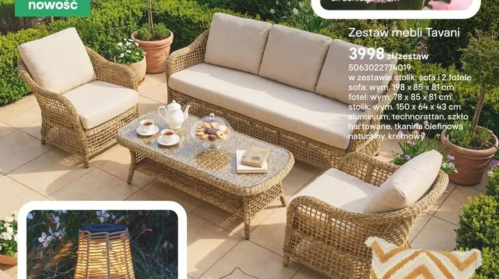 Zestaw mebli Tavani promocja w Castorama