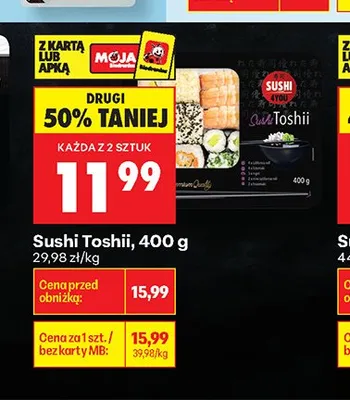 Sushi Toshii promocja w Biedronka