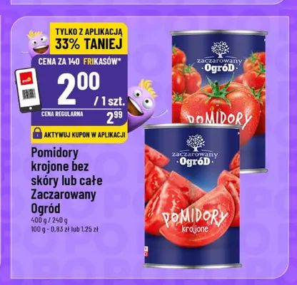 Pomidory krojone bez skóry Zaczarowany Ogród promocja w POLOmarket