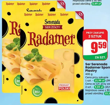 Ser Serenada Radamer plastry promocja w Dino