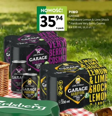 Piwo Garage Hardcore Lemon & Lime Shock 6-pak 330 ml promocja w Intermarche