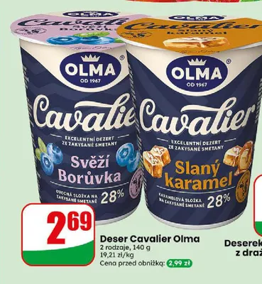Deser Cavalier Svěží Borůvka Olma promocja w Dino