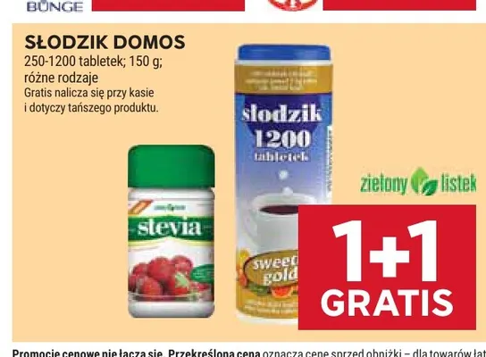 Słodzik Domos promocja w Stokrotka