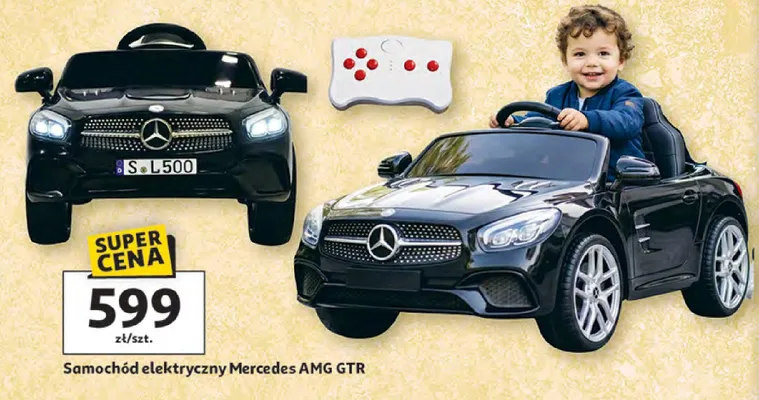 Samochód elektryczny Mercedes AMG GTR promocja w Auchan