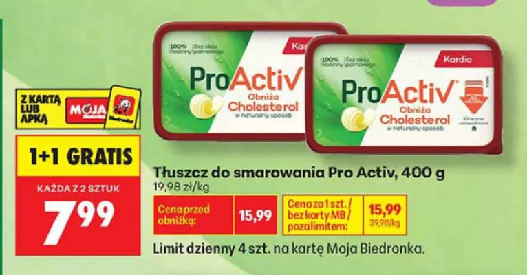Tłuszcz do smarowania Pro Activ promocja w Biedronka