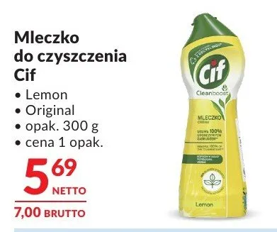 Mleczko do czyszczenia Cif promocja w Makro
