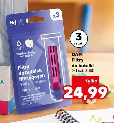 Filtry do butelki Dafi promocja w Kaufland