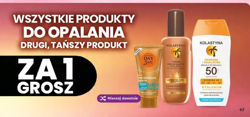 Produkty do opalania promocja w Dino
