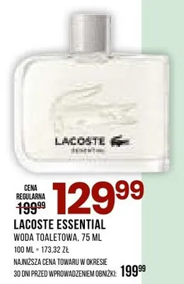 Woda toaletowa Lacoste Essential promocja w Drogerie Natura