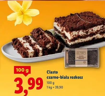 Ciasto czarno-biała rozkosz promocja w Lidl