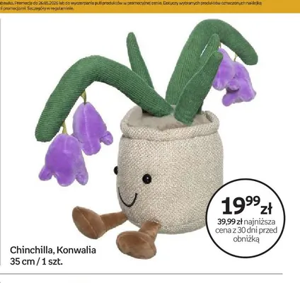 Maskotka Chinchilla Konwalia 35cm promocja w Empik