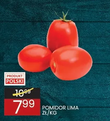 Pomidory lima polskie promocja w Wafelek