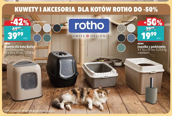 Łopatka z podstawką Rotho z workami promocja w Biedronka
