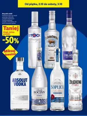 Wódka Żubrówka Biała promocja w Lidl