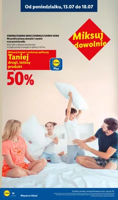 Piżamy damskie i męskie oraz prześcieradła promocja w Lidl