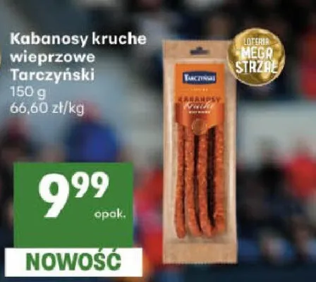 Kabanosy kruche wieprzowe Tarczyński promocja w Delikatesy Centrum