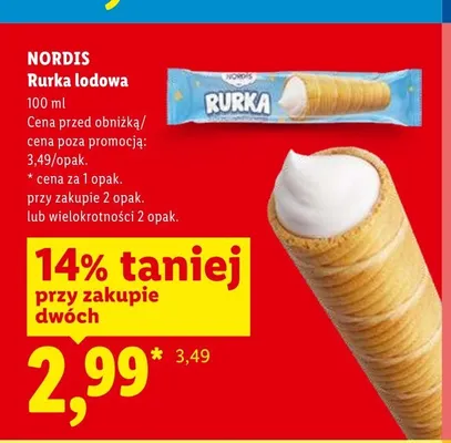 Rurka lodowa 100ml promocja w Lidl