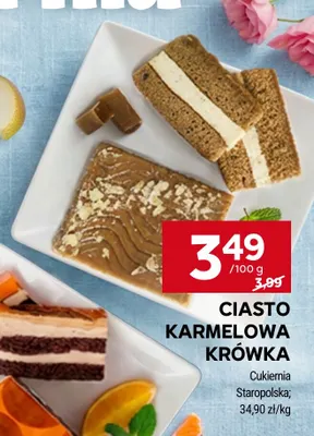 Ciasto Karmelowa Krówka Cukiernia Staropolska promocja w Stokrotka