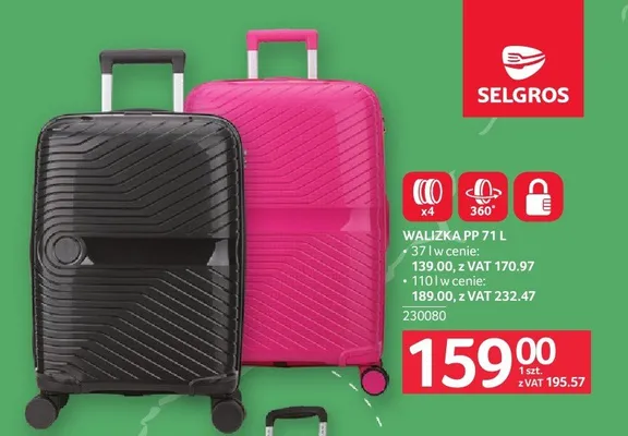 Walizka PP 110 l promocja w Selgros