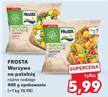 Warzywa na patelnię różne rodzaje promocja w Kaufland