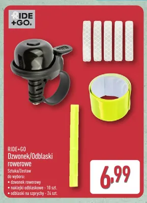 Dzwonek rowerowy Ride+Go promocja w Aldi