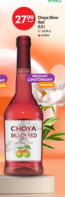 Wino Choya Silver Red promocja w Żabka