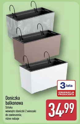 Doniczka balkonowa promocja w Aldi