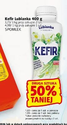 Kefir Lubianka Spomlek promocja w Prim Market