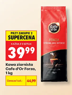 Kawa ziarnista Cafe d'Or Forza promocja w Biedronka