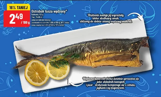 Ostrobok tusza wędzona promocja w POLOmarket