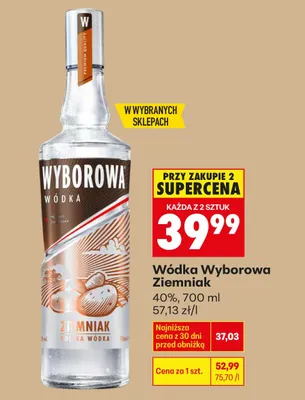 Wódka Wyborowa Ziemniak promocja w Biedronka