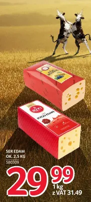 Ser Edam Ryki ok. 2,5 kg promocja w Selgros