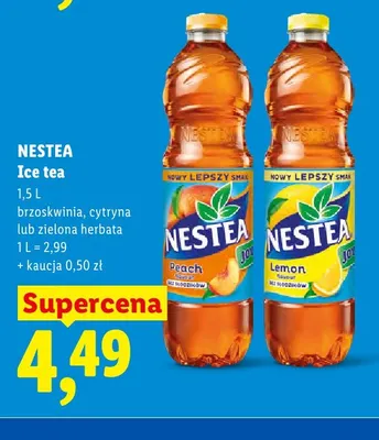Herbata mrożona Nestea Ice tea brzoskwinia promocja w Lidl